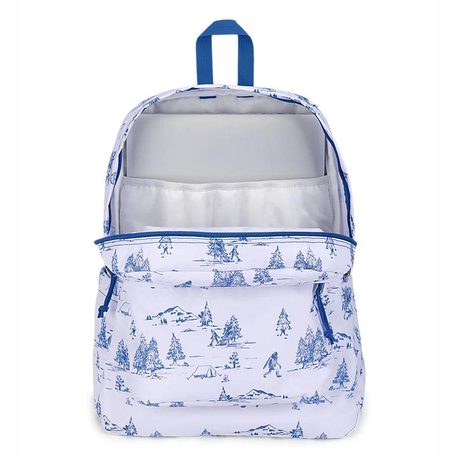 Sac à Dos Ordinateur JanSport SuperBreak? Plus Blanche Bleu | BWH-19470803